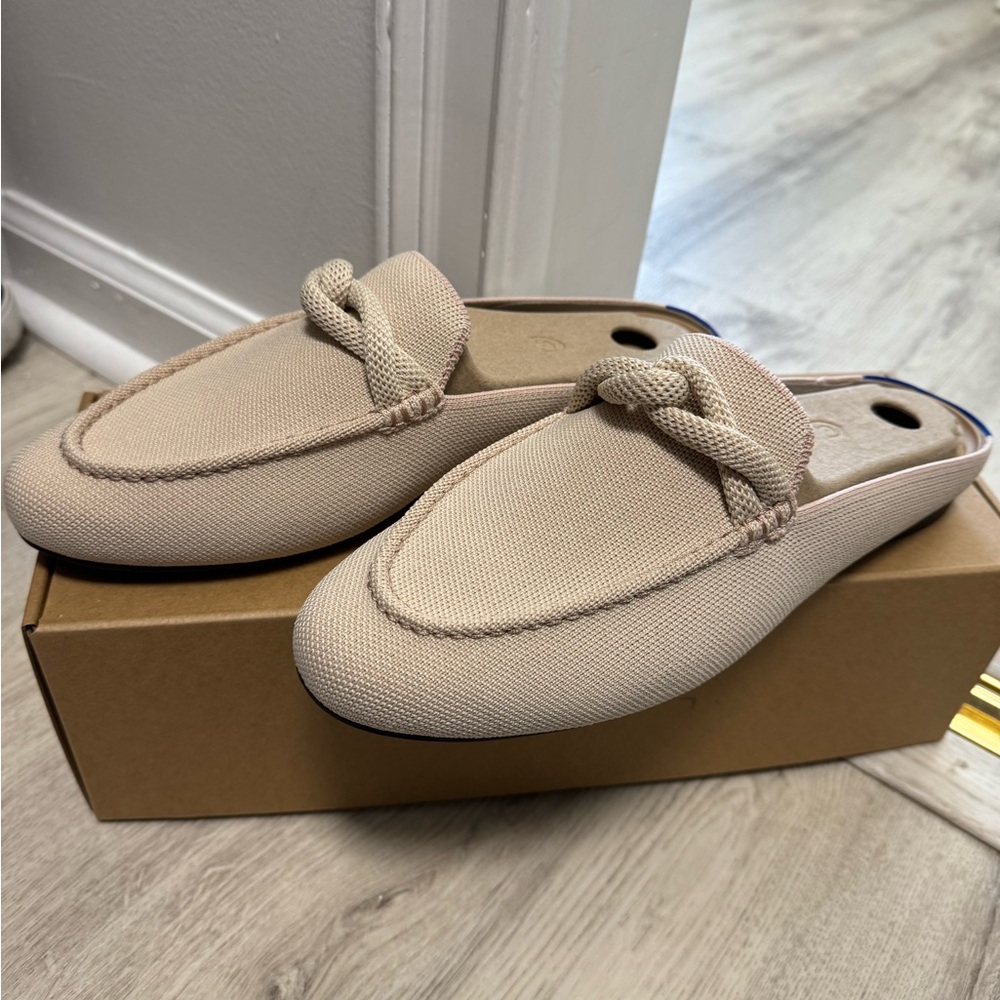Rothy’s Women’s blush pink loafer mules size 10 NWT